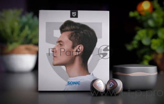 Наушники SoundPEATS TWS Sonic QCC3040, Bluetooth 5.0, 400мАч,d6.0мм, IPX5, черный