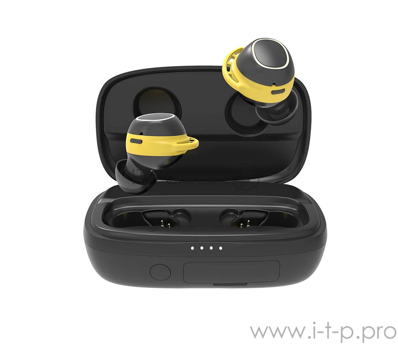 Наушники Hiper TWS CROSS V2 Bluetooth 5.0 гарнитура Li-Pol 2x35mAh+2600mAh, черный