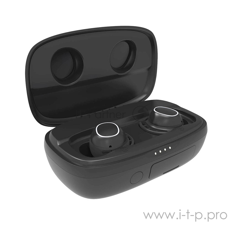 Наушники Hiper TWS CROSS V2 Bluetooth 5.0 гарнитура Li-Pol 2x35mAh+2600mAh, черный