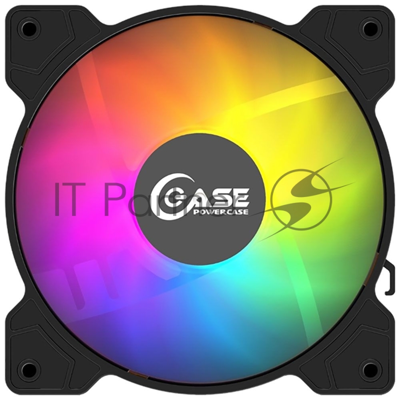 Вентилятор Powercase (M2_6P) ARGB 120x120x25мм (100шт./кор, 6pin, 1200 об/мин) Bulk