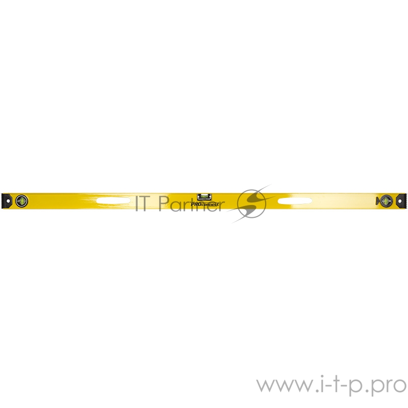 Уровень алюминиевый «Рельс», 1500 мм, 3 глазка (1 поворотный) PROconnect