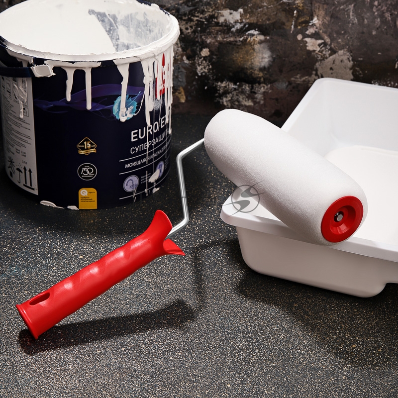 Валик вспененный пенополиуретан, ширина ролика 180 мм, Ø 42 мм, бюгель 6 мм REXANT