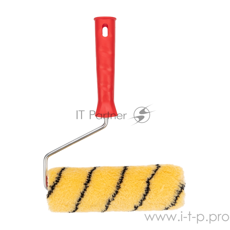 Валик полиакрил желтый с черной полосой, ворс 11 мм, ширина ролика 180 мм, бюгель 6 мм, Ø 42 мм REXANT