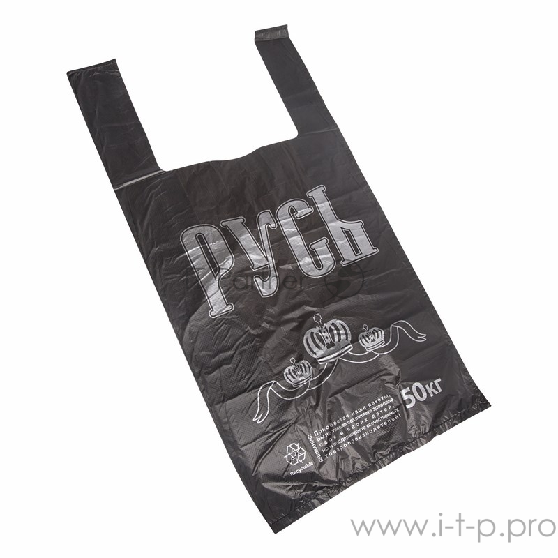 Пакет майка ПНД 30+15*55, 30мкм Русь (100шт./уп)