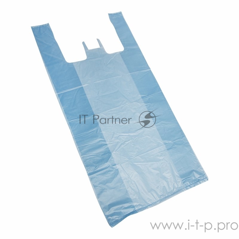 Пакет майка ПНД 30+16*60, 15мкм синяя (100шт./уп)