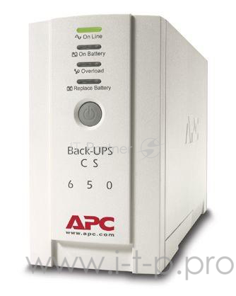 ИБП (UPS) 650ВА APC Back-UPS CS 650 BK650EI, белый (USB)