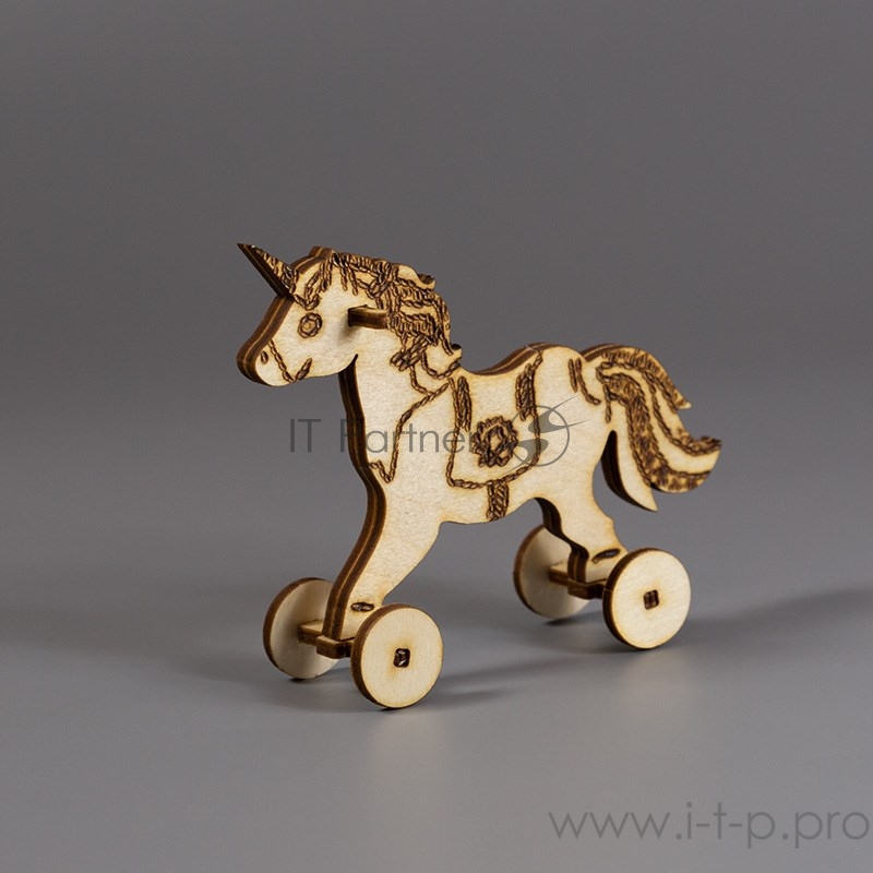 Доска для выжигания REXANT, «Единорог на колесиках», 3D модель, 1 шт., пакет