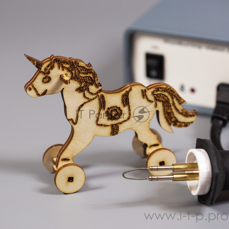 Доска для выжигания REXANT, «Единорог на колесиках», 3D модель, 1 шт., пакет