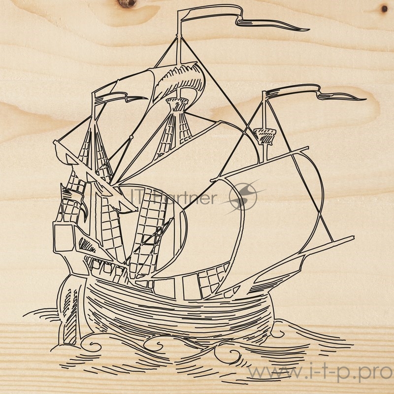 Доска для выжигания REXANT, «Каравелла», 150х150 мм, 1 шт., пакет