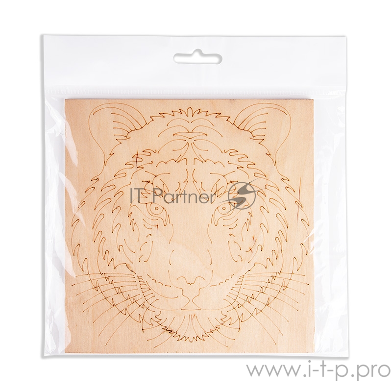 Доска для выжигания REXANT, «Тигр», 150х150 мм, 1 шт., пакет