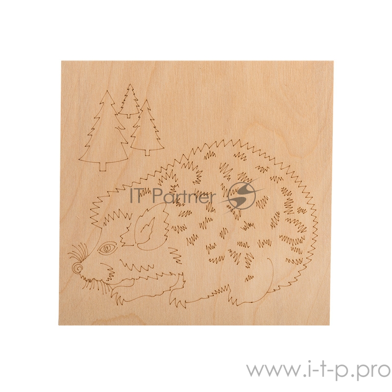 Доски для выжигания REXANT, «Животные», 150х150 мм, набор 5 шт. (Белка/Слон/Сова/Ежик/Тигр), пакет