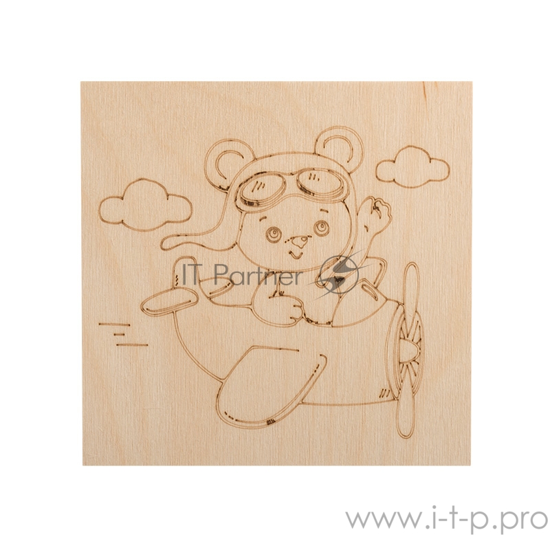 Доски для выжигания REXANT, «Мишки», 150х150 мм, 5 шт., пакет