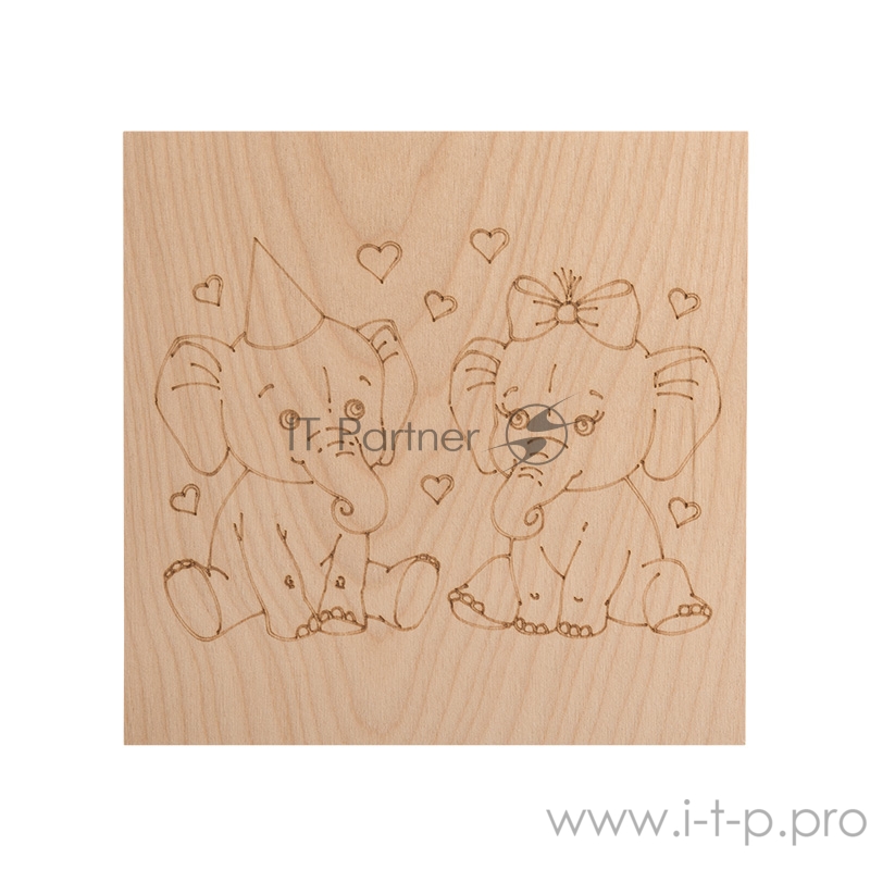 Доски для выжигания REXANT, «Слонята», 150х150 мм, 5 шт., пакет