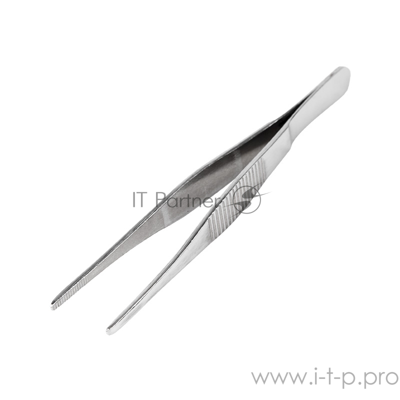 Пинцет прямой, рифленый 125 мм (блистер) REXANT