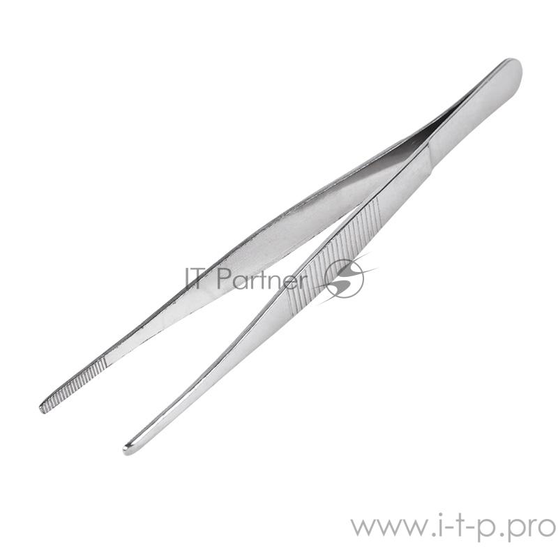 Пинцет прямой, рифленый 160 мм (блистер) REXANT
