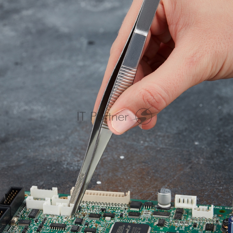 Пинцет прямой, рифленый 160 мм (блистер) REXANT