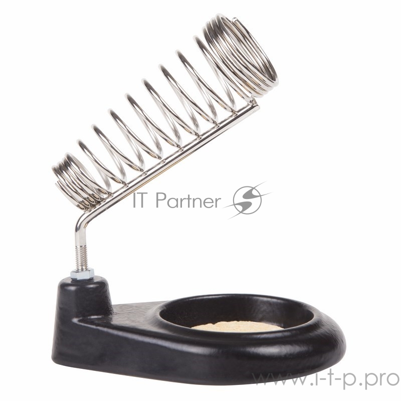 Подставка под паяльник REXANT, чугун, ниша круглая, губка