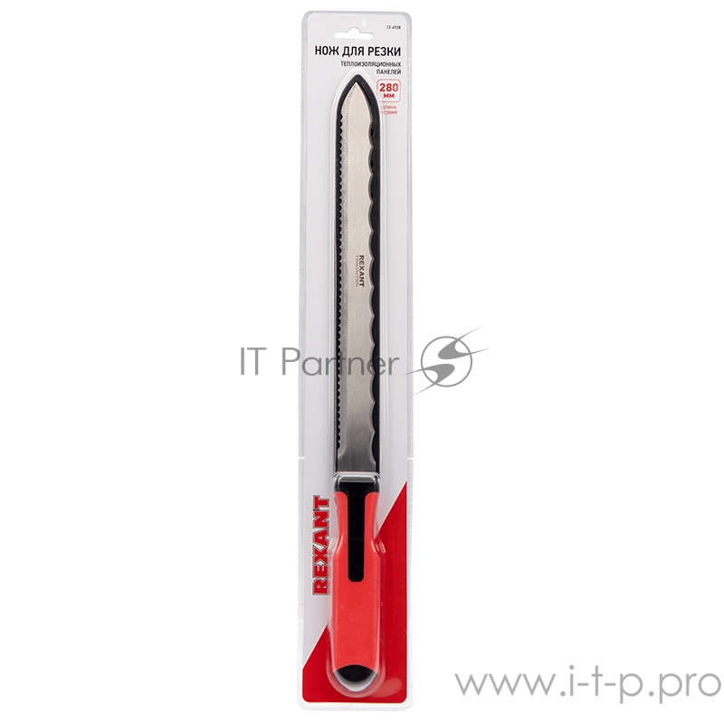 Нож для резки теплоизоляционных панелей лезвие 280 мм Rexant