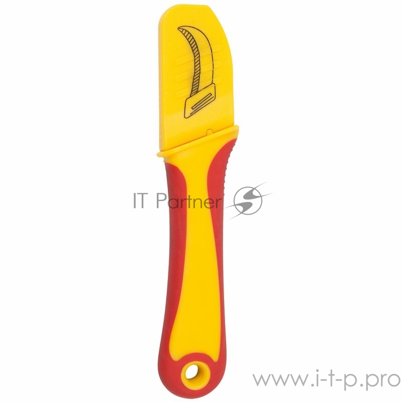 Нож монтажника, нержавеющая сталь, изогнутое лезвие REXANT