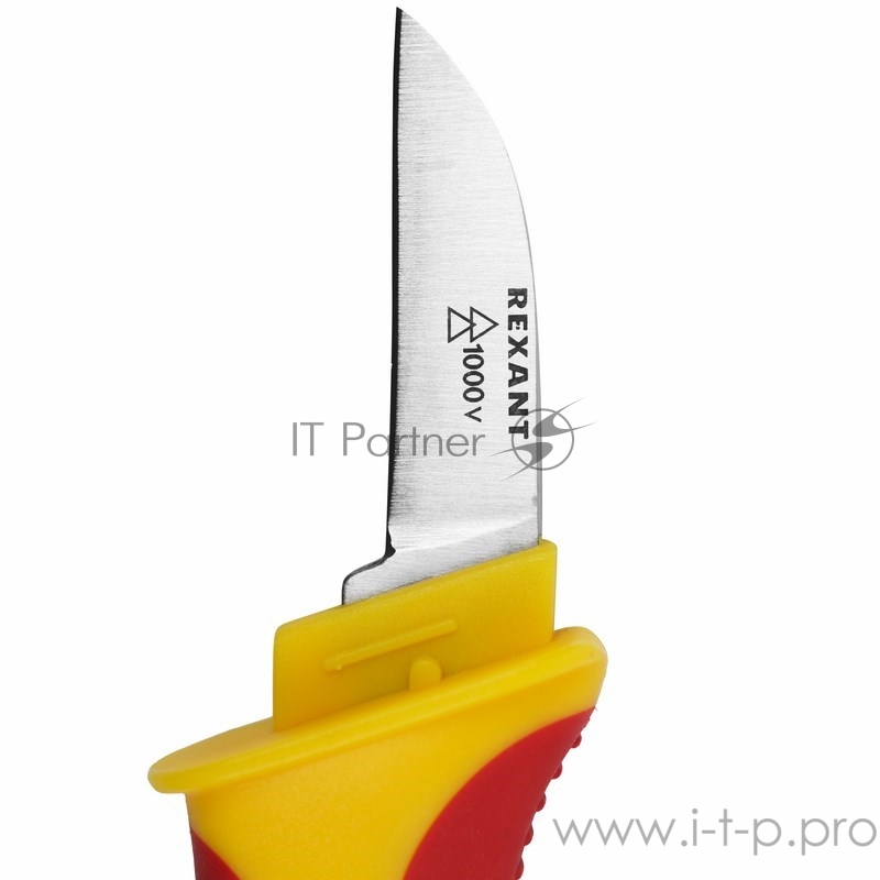 Нож монтажника, нержавеющая сталь, прямое лезвие REXANT