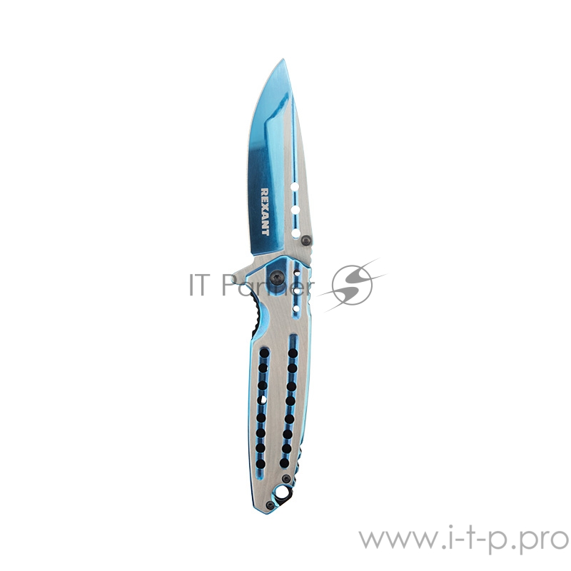 Нож складной полуавтоматический REXANT Blue