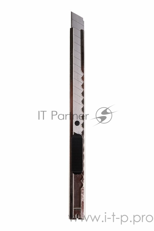 Нож с сегментированным лезвием 9 мм, корпус металлический, c клипсой REXANT