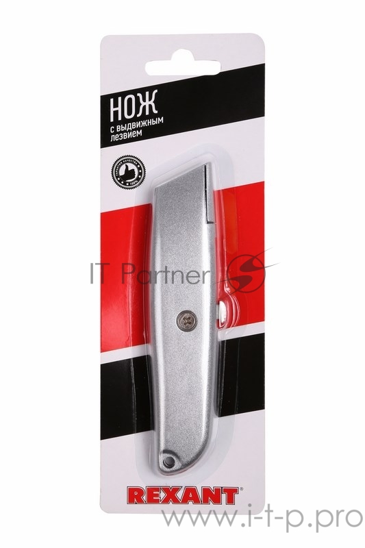 Нож с трапециевидным выдвижным лезвием REXANT