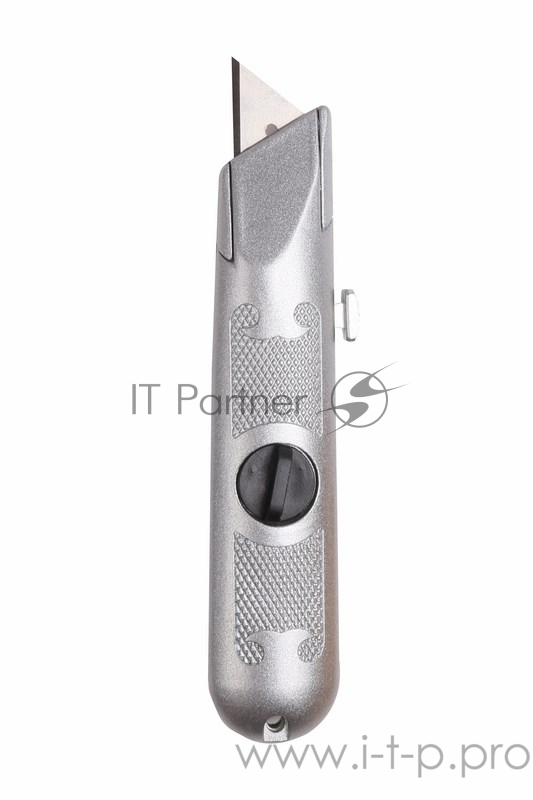 Нож с трапециевидным выдвижным лезвием REXANT, винтовой фиксатор лезвия