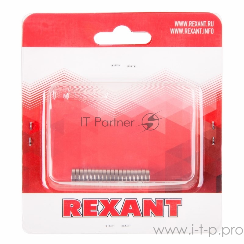 Неодимовый магнит диск 10х2мм сцепление 1 кг (упаковка 14 шт) Rexant