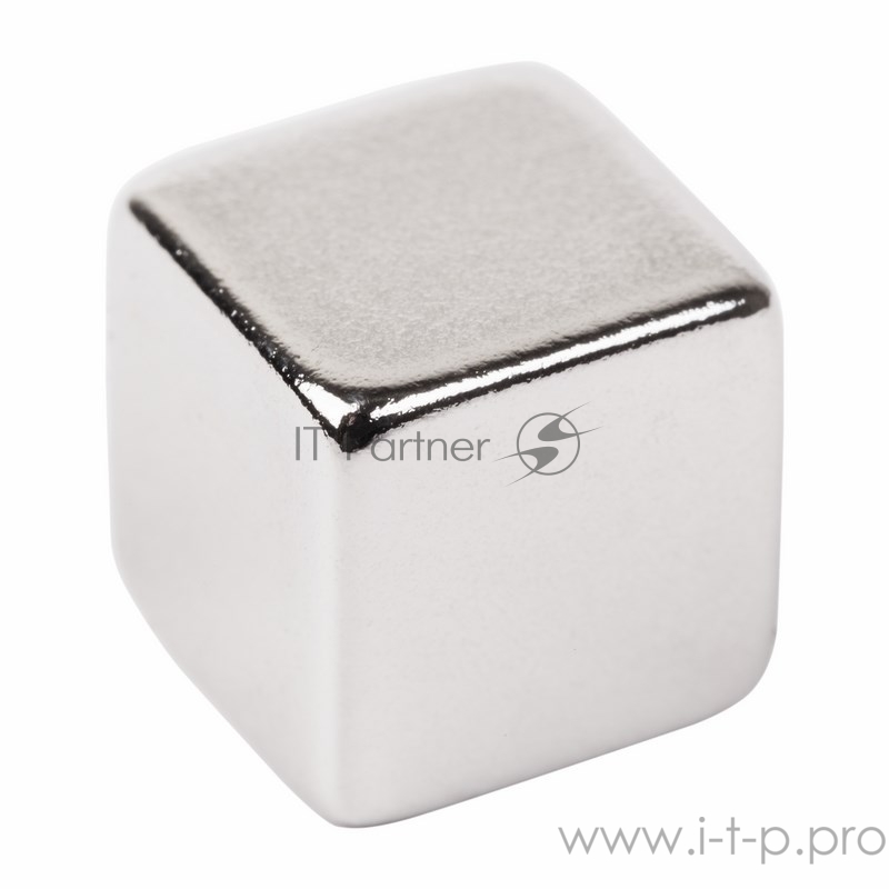 Неодимовый магнит куб 10*10*10мм сцепление 4,5 кг (Упаковка 2 шт) Rexant