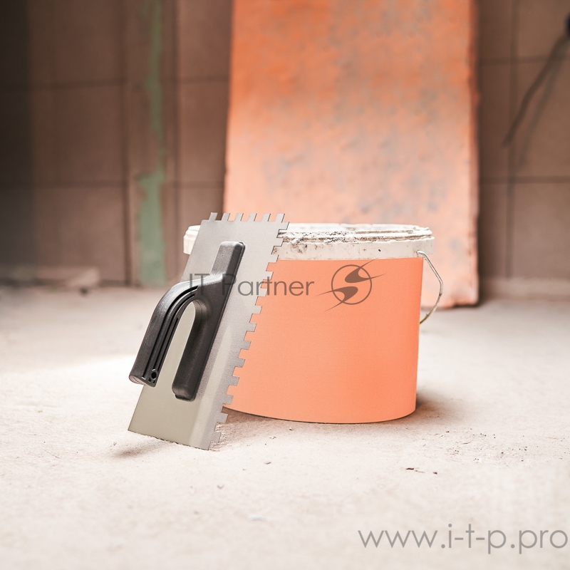 Гладилка нержавеющая 130х270 мм, зуб 10х10 мм, пластиковая ручка REXANT