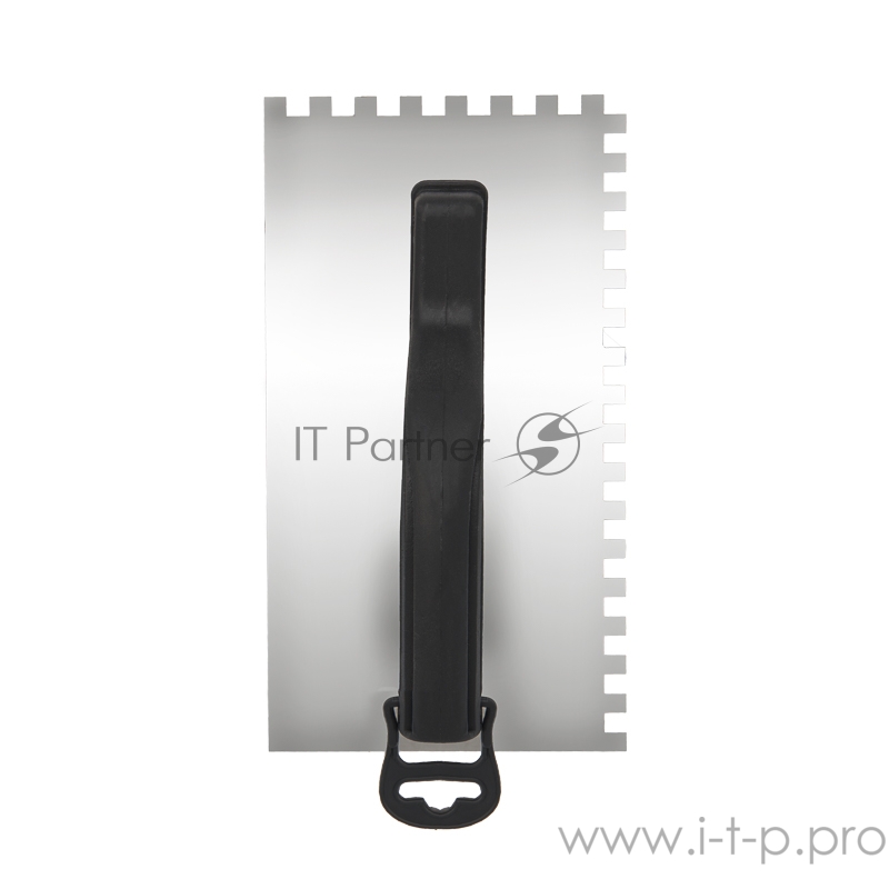 Гладилка нержавеющая 130х270 мм, зуб 6х6 мм, пластиковая ручка REXANT