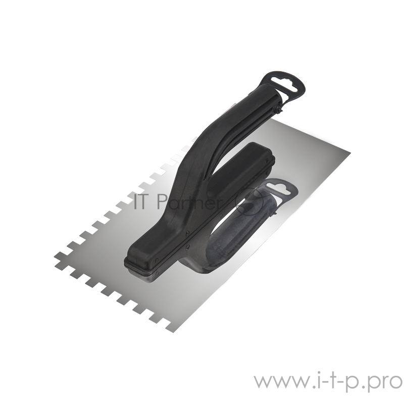 Гладилка нержавеющая 130х270 мм, зуб 8х8 мм, пластиковая ручка REXANT