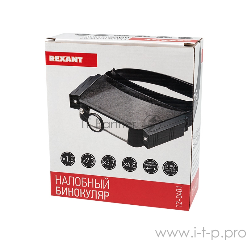 Бинокуляр монтажный REXANT, 1.8x/2.3x/3.7x/4.8x