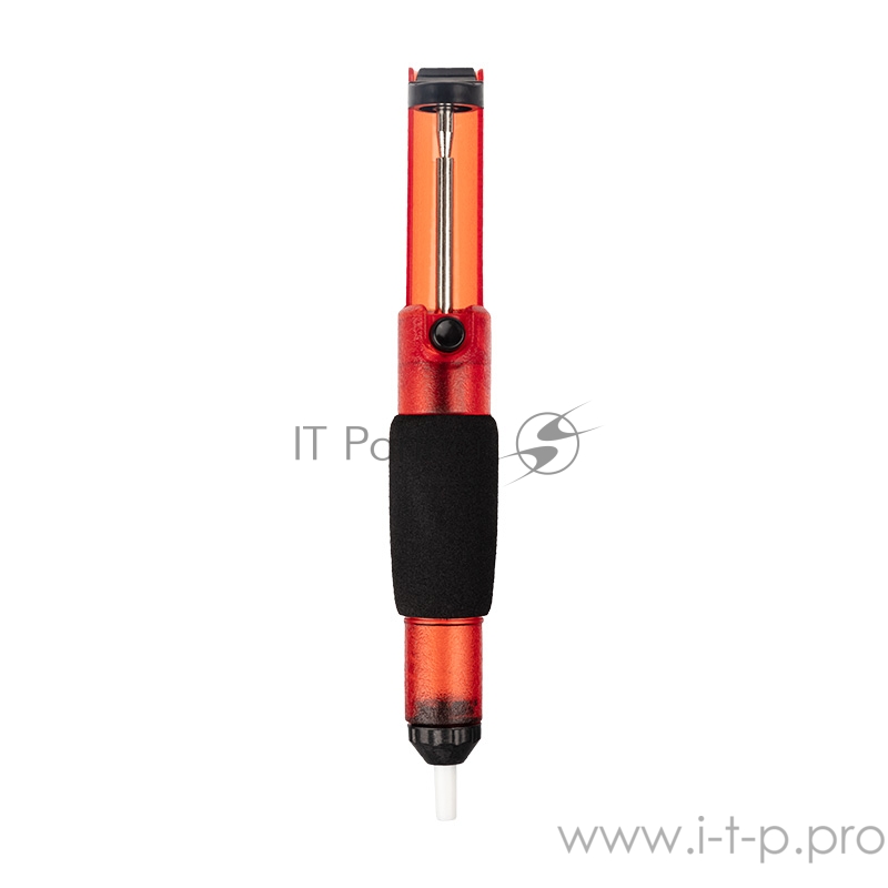 Вакуумный экстрактор припоя (оловоотсос), пластик, прозрачно-красный REXANT(12-0204)