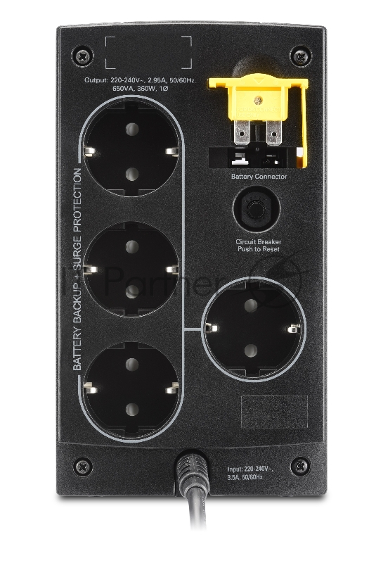 ИБП (UPS) 650ВА APC Back-UPS BC650-RSX761, черный