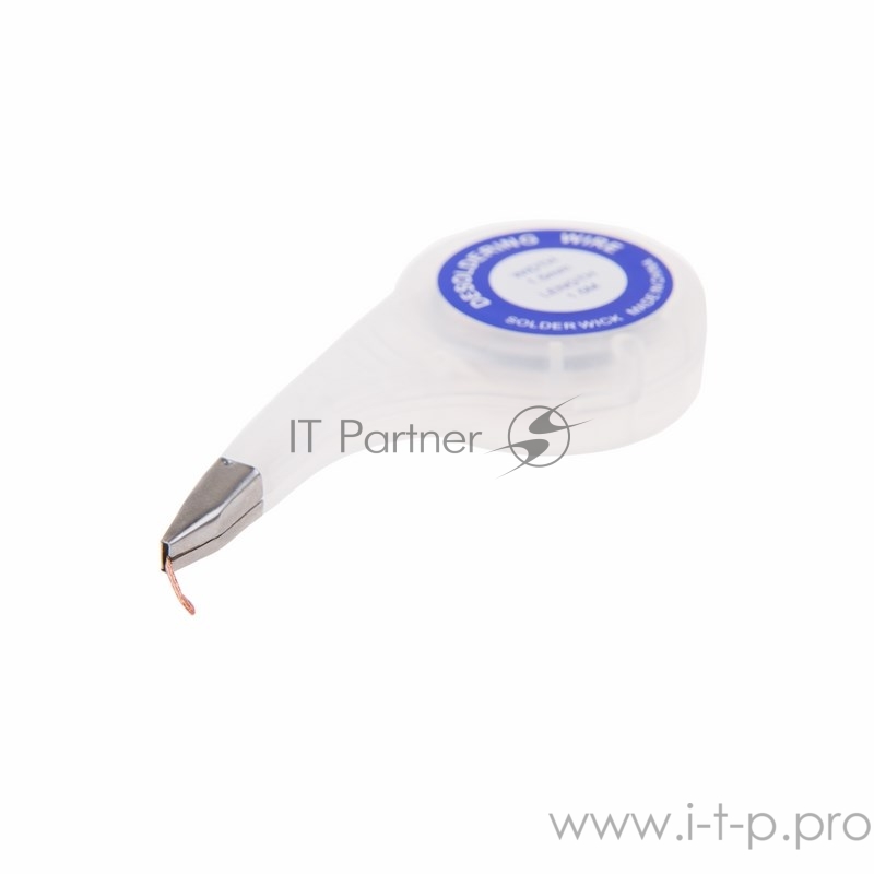 Оплетка для удаления припоя REXANT, медная, 2.5 мм x 1.5 м, диспенсер