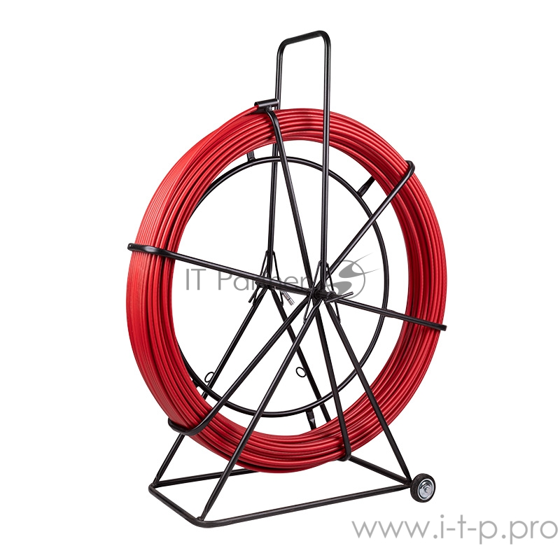 Протяжка кабельная (УЗК в тележке), стеклопруток d=11,0 мм, 100 м красная