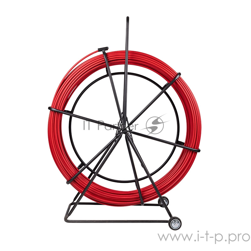 Протяжка кабельная (УЗК в тележке), стеклопруток d=11,0 мм, 100 м красная