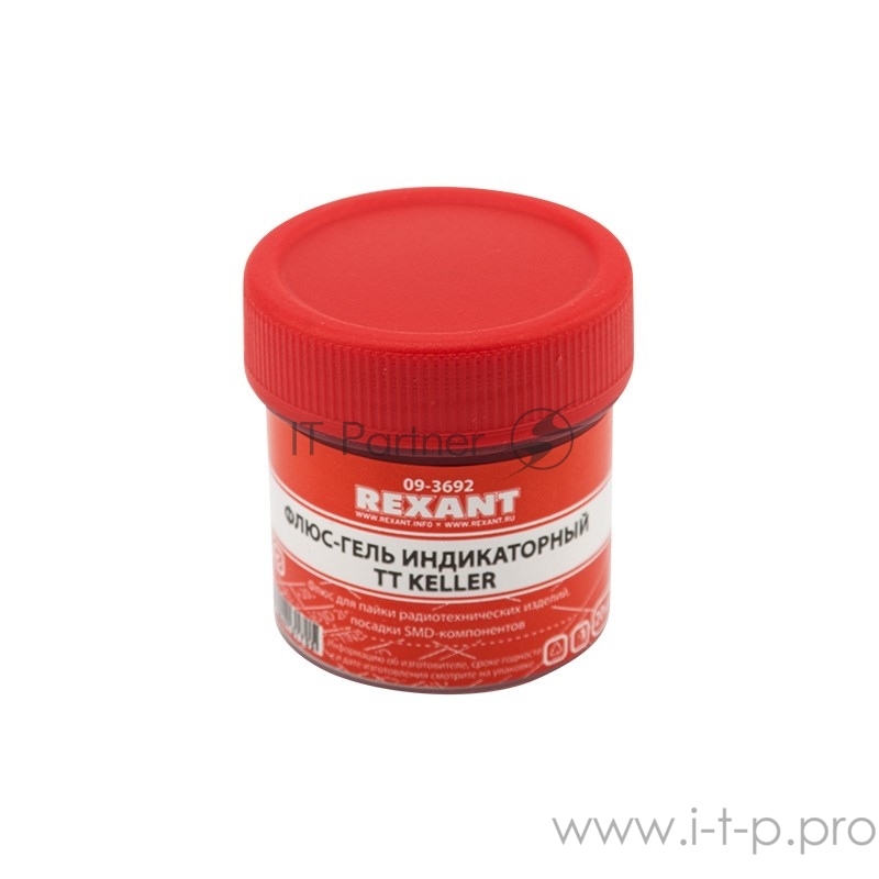 Флюс-гель для пайки REXANT, TT KELLER индикаторный, 20 мл, банка