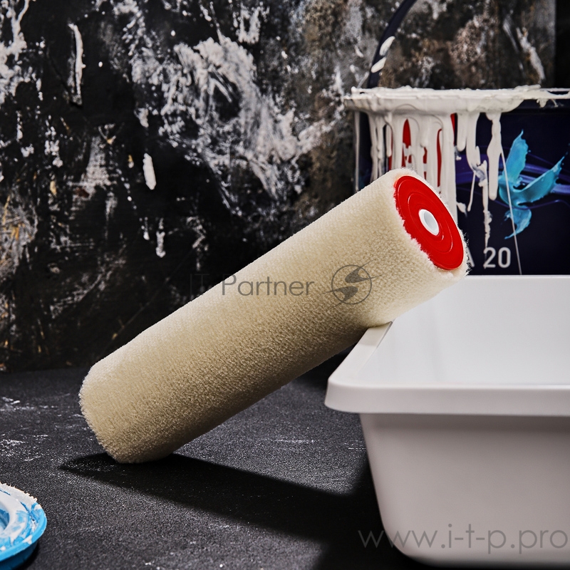 Ролик (сменный) велюр, ворс 5 мм, ширина ролика 180 мм, Ø 42 мм, бюгель 8 мм серия «Мастер» REXANT