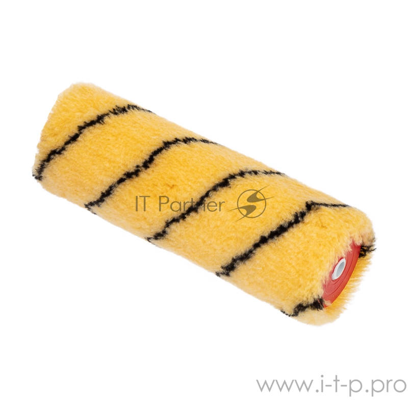 Ролик (сменный) полиакрил желтый с черной полосой, ворс 11 мм, ширина ролика 180 мм, Ø 42 мм, бюгель 6 мм REXANT