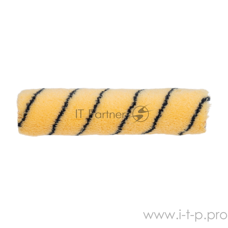Ролик (сменный) полиакрил желтый с черной полосой, ворс 11 мм, ширина ролика 240 мм, Ø 42 мм, бюгель 6 мм REXANT