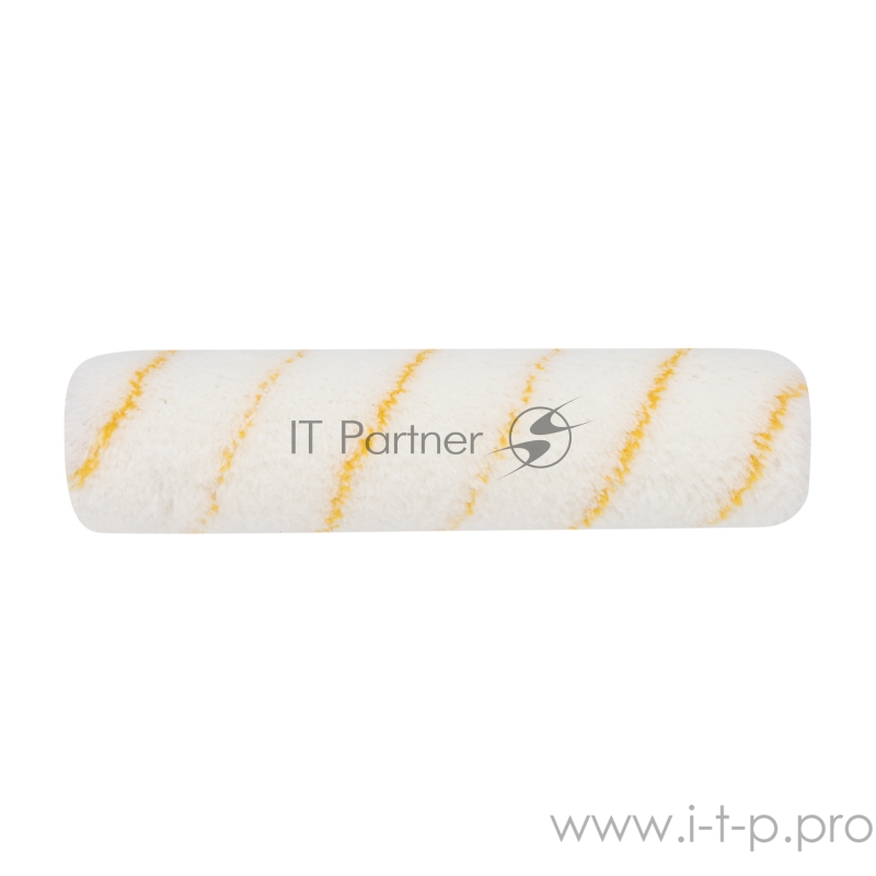 Ролик (сменный) полиамид белый с желтой полосой, ворс 11 мм, ширина ролика 240 мм, Ø 42 мм, бюгель 8 мм, серия «Мастер» REXANT