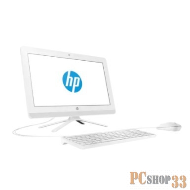 Моноблок HP 20-c404ur 4HB83EA (Celeron J4005-2.00ГГц, 4ГБ, 500ГБ, UHDG, DVDRW, LAN, WiFi, BT, WebCam, 19.5 1920x1080, W10 H) + клавиатура + мышь