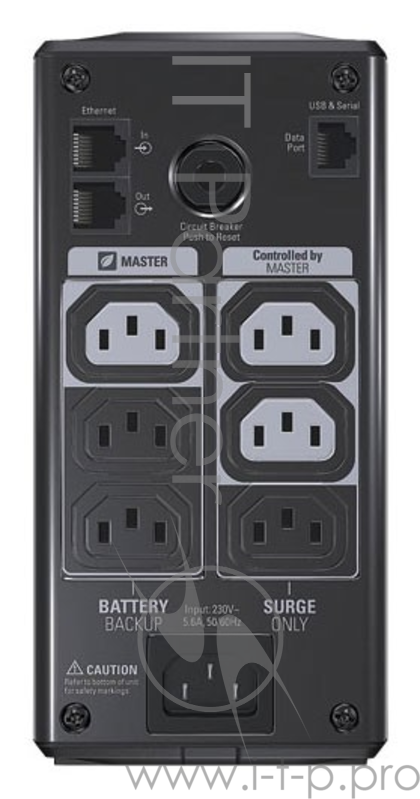 ИБП (UPS) 550ВА APC Back UPS RS LCD 550 Master Control BR550GI, черный (USB)