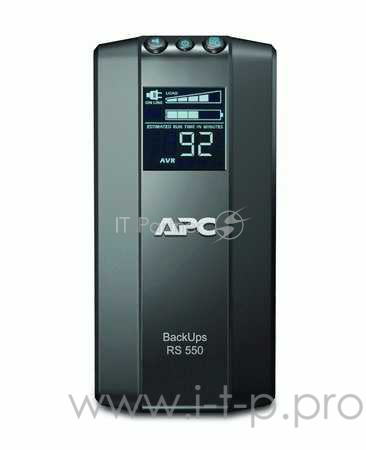 ИБП (UPS) 550ВА APC Back UPS RS LCD 550 Master Control BR550GI, черный (USB)
