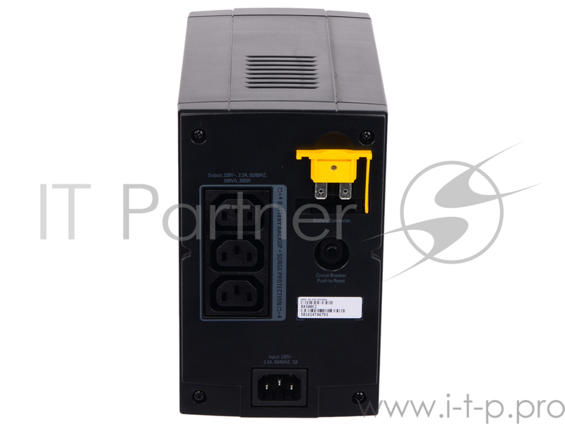 ИБП (UPS) 500ВА APC Back-UPS BX500CI, черный