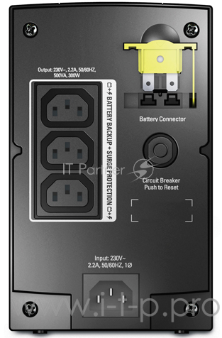 ИБП (UPS) 500ВА APC Back-UPS BX500CI, черный