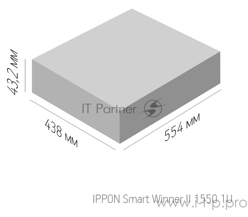 Источник бесперебойного питания Ippon Smart Winner 1550 900Вт 1000ВА черный